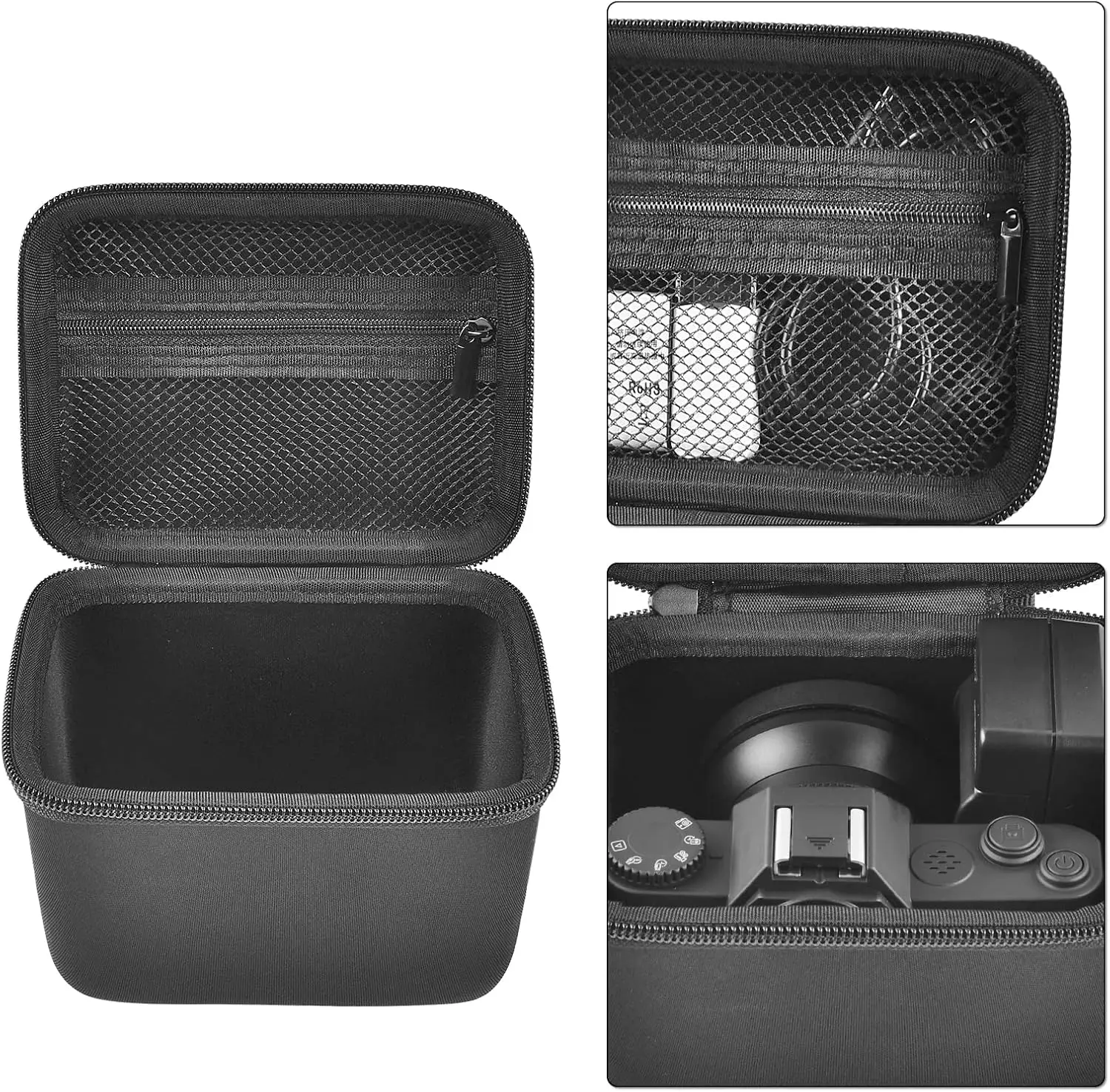 Vlogging Camera Case Compatible with for Duluvulu/for VJIANGER/for JGIPL/for TEBNGIHNM 4K Digital Cameras for Youtube (Box Only) - view 4