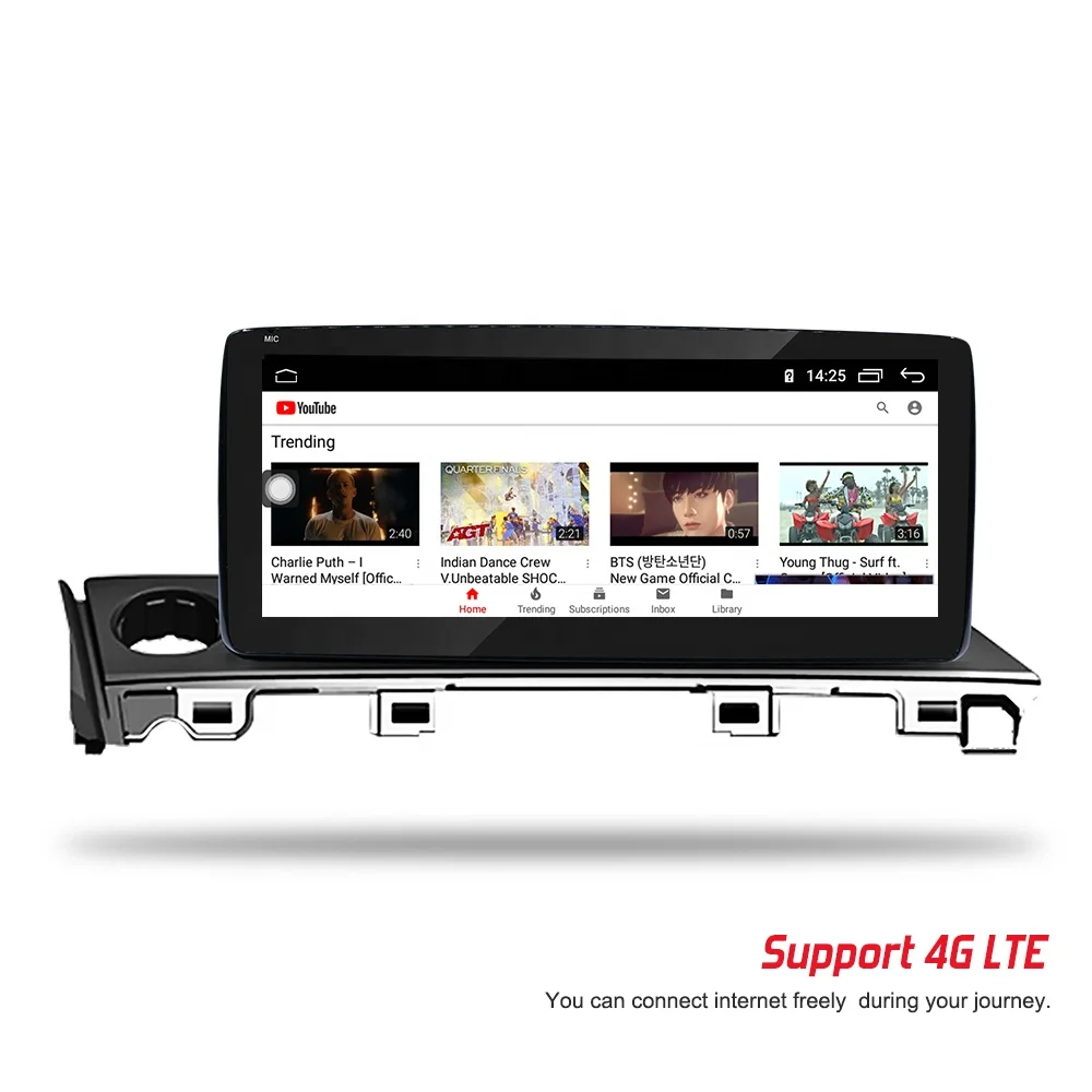 راديو سيارة أندرويد 8 كور مزدوج الدين 6 + 128G لملاحة سيارة مازدا 6 مع 4G DSP ستيريو سيارة لاسلكي Carplay