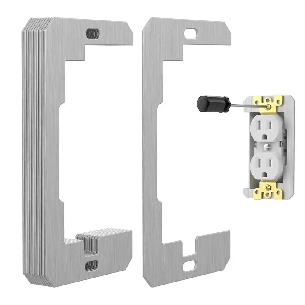 5/10/20 Stück Wandplatten-Abstandshalter, Abstandshalter für Steckdosen, Metall-Nivellierplatten für die Reparatur von Steckdosen – Detail 13