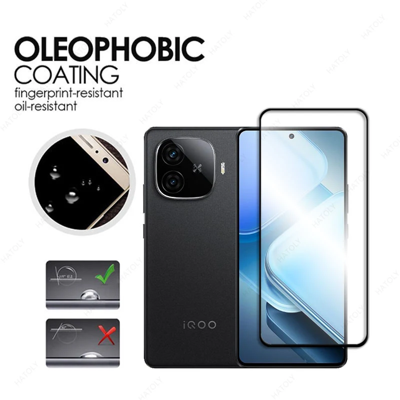 For Glass vivo iQOO Z9 Turbo Tempered Glass For vivo iQOO Z9 Turbo Full Ultra-thin Phone Screen Protector For iQOO Z9 Turbo