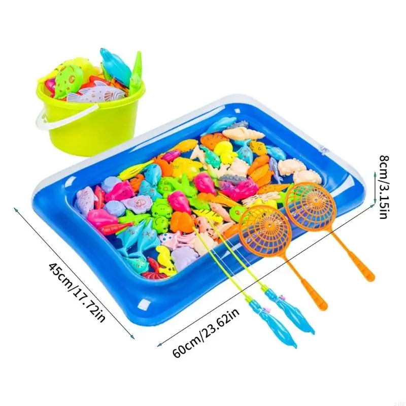 Set giocattoli per vasca da bagno per bambini da 36 pezzi, gioco pesca magnetico, attività apprendimento, giochi in