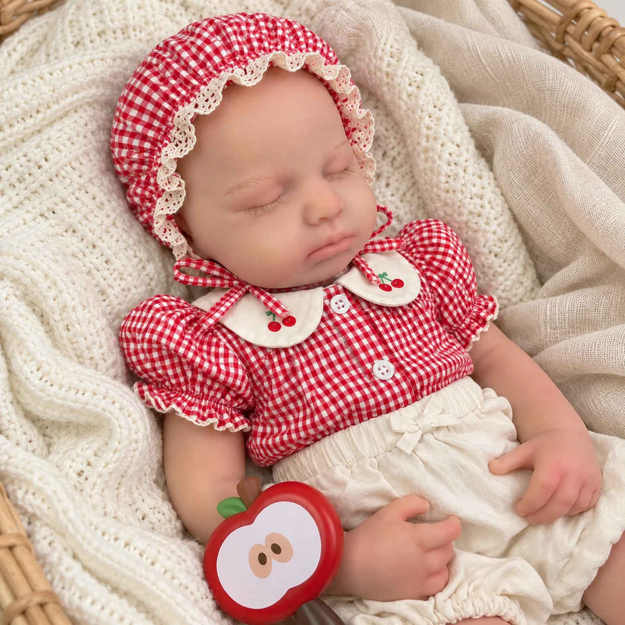 20 Inch Reborn Baby Doll Full Body Silicone Soft Realistic Newborn Girl Doll for Adult Collectors Birthday Gift and Display