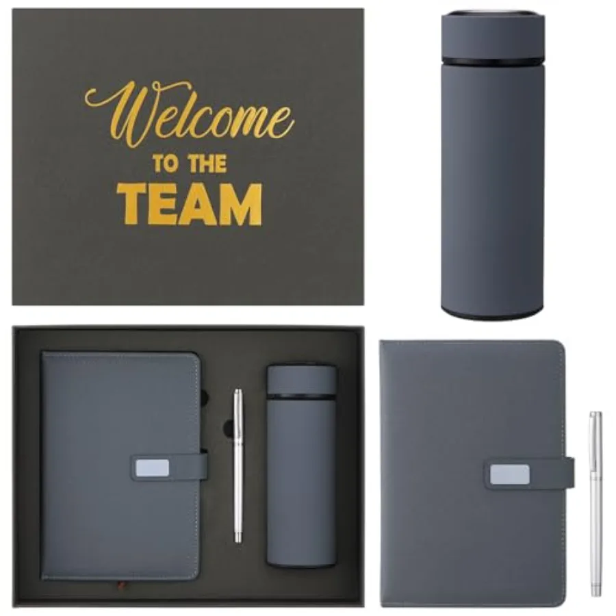 

Set of 5 New Employee Welcome to The Team Gift Sets Notebook Pen and Tumbler Welcome to The Team Box Employee Appreciation Gift