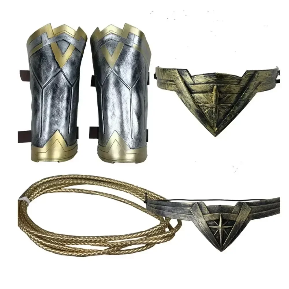 2025 Princess Diana Cosplay Armband Gauntlet Tiara Wrist Lasso of Truth Accessory Props Super Woman Halloween Costume Headdress