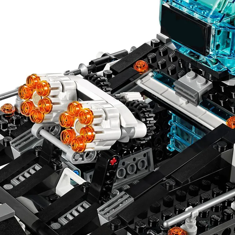 1204PCS MOC 70173-1 Ultra Agents Ocean HQ Zusammengebautes Raumschiffmodell Jungen Lernspielzeug Geschenk