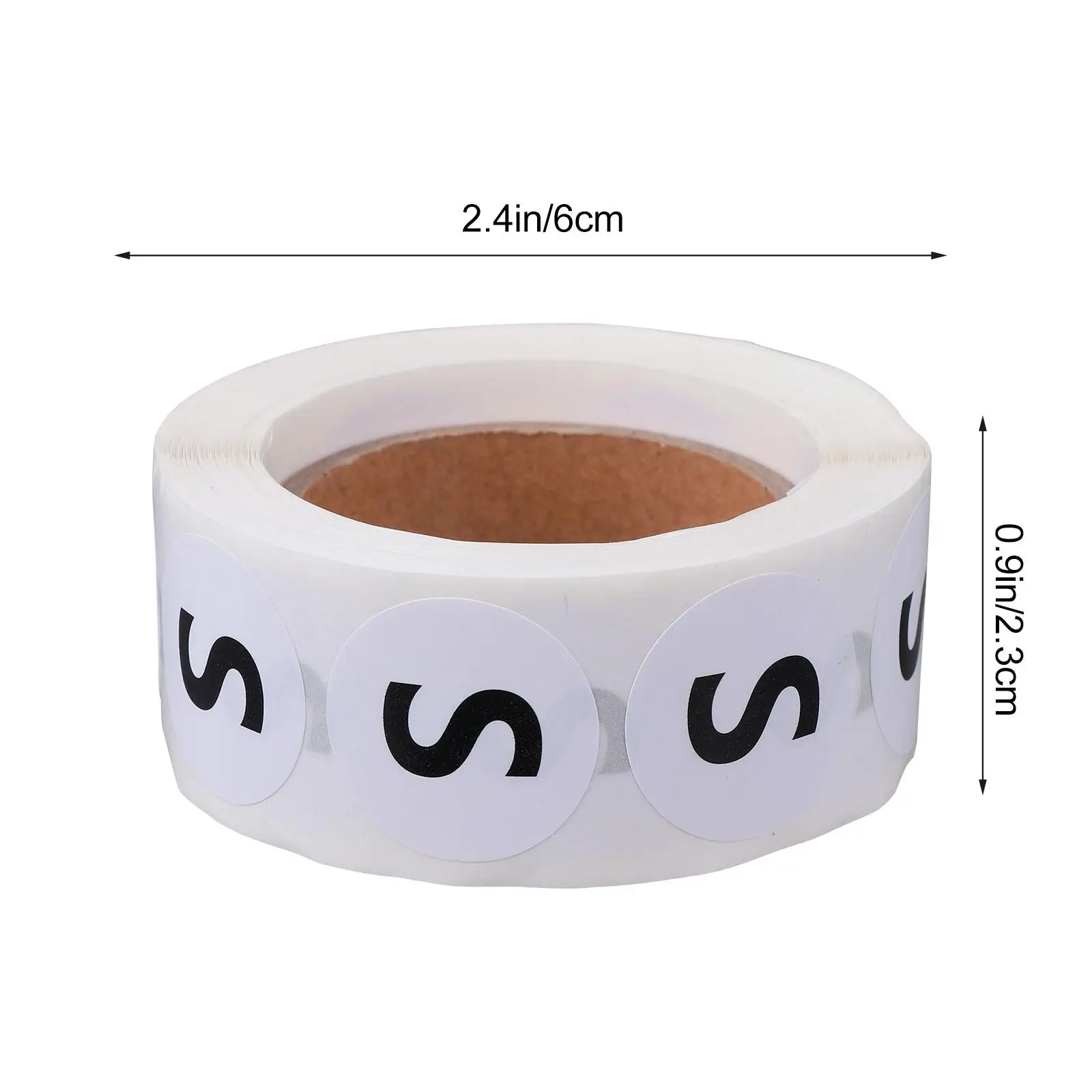 2 Roll Clothing Size Stickers Differentiation Multi-functional Label for Apparel Paper