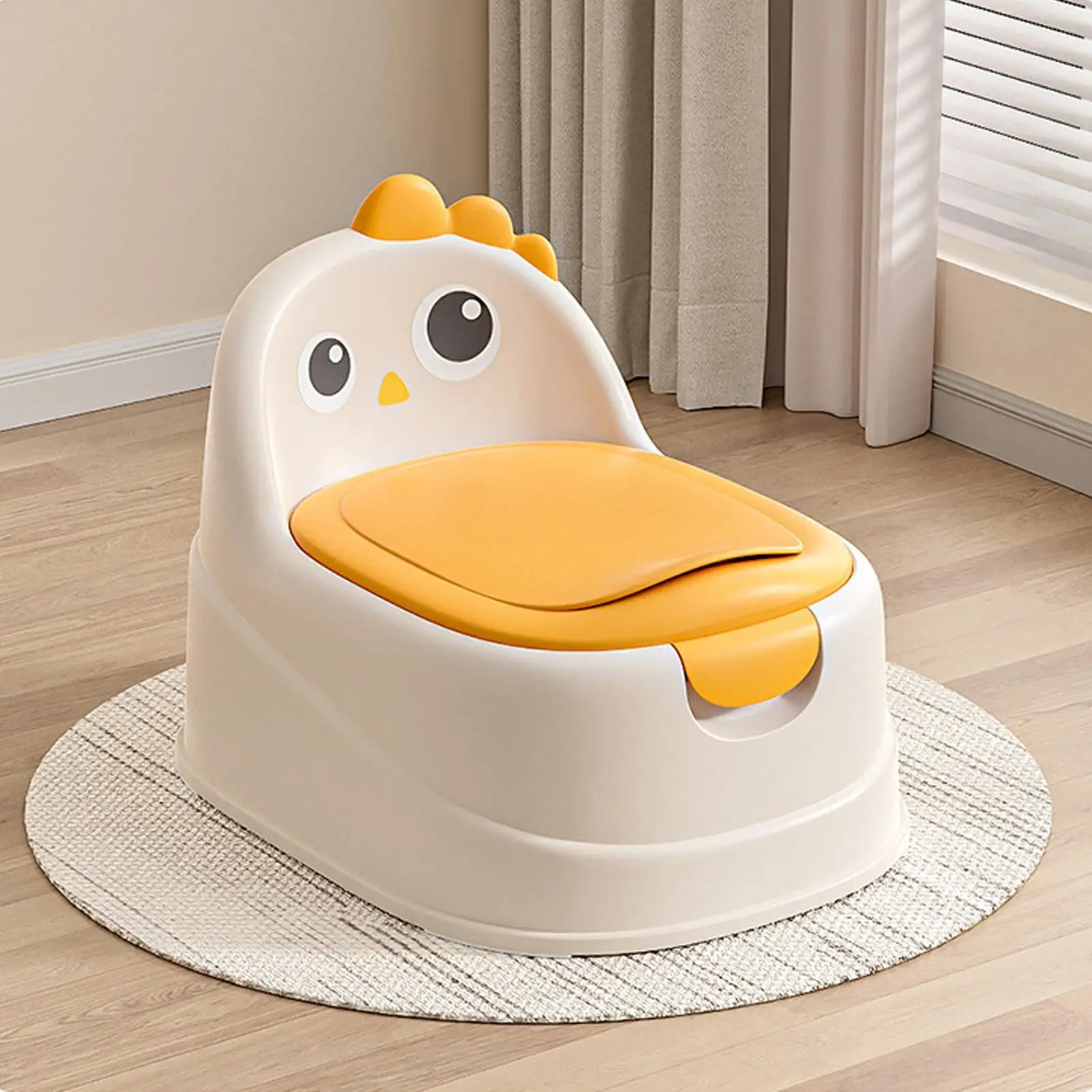 Toddler Potty Baby Toilet Trainer Portable Training Toilet For Travel Stable And Safe Oval Bottom Design Non Slip Potty For Kids view 3