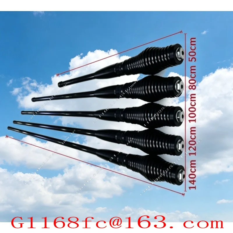 Thick Black Decorative Car Antenna, Universal Off-Road Flag Pole for Front Bumper Hood & Rear Tailgate, SUV Truck