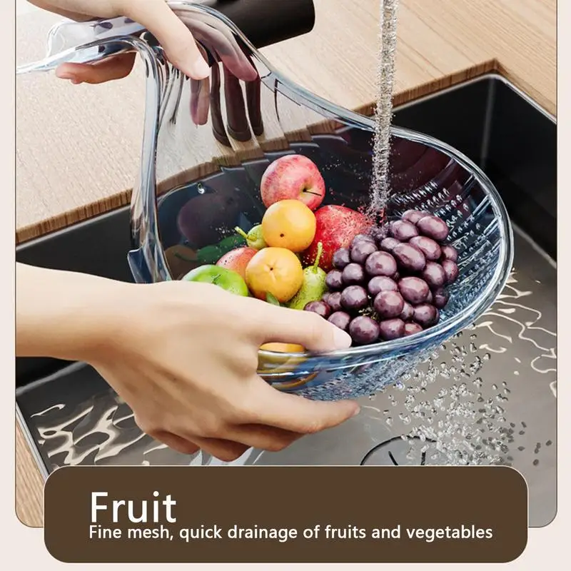 Small Strainer Fine Mesh Colander For Vegetable Multifunctional Ergonomic Handle Drainage Strainer Basket For Kitchen Cooking