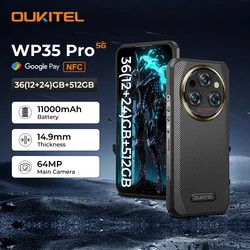 Oukitel WP35 PRO Rugged Smartphone 5G 11000mAh 36GB+512GB, 6.6