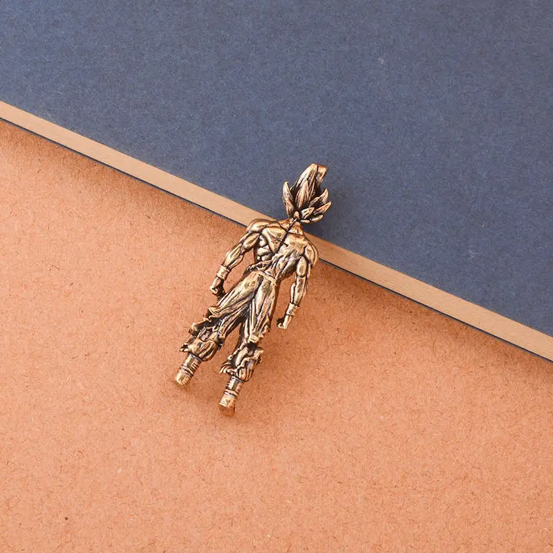 Dragon Ball periphere Messing Retro alte Wukong Charakter Schlüsselanhänger Anhänger Auto Tasche Anhänger kleine kreative Sammlung Dekoration