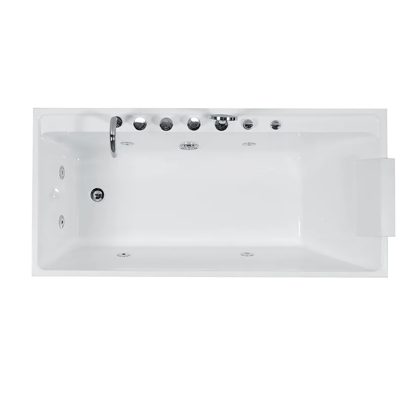 Household bathtub Small apartment acrylic bathtub Deep bubble independent seamless constant temperature Jacuzzi Bathroom Bath