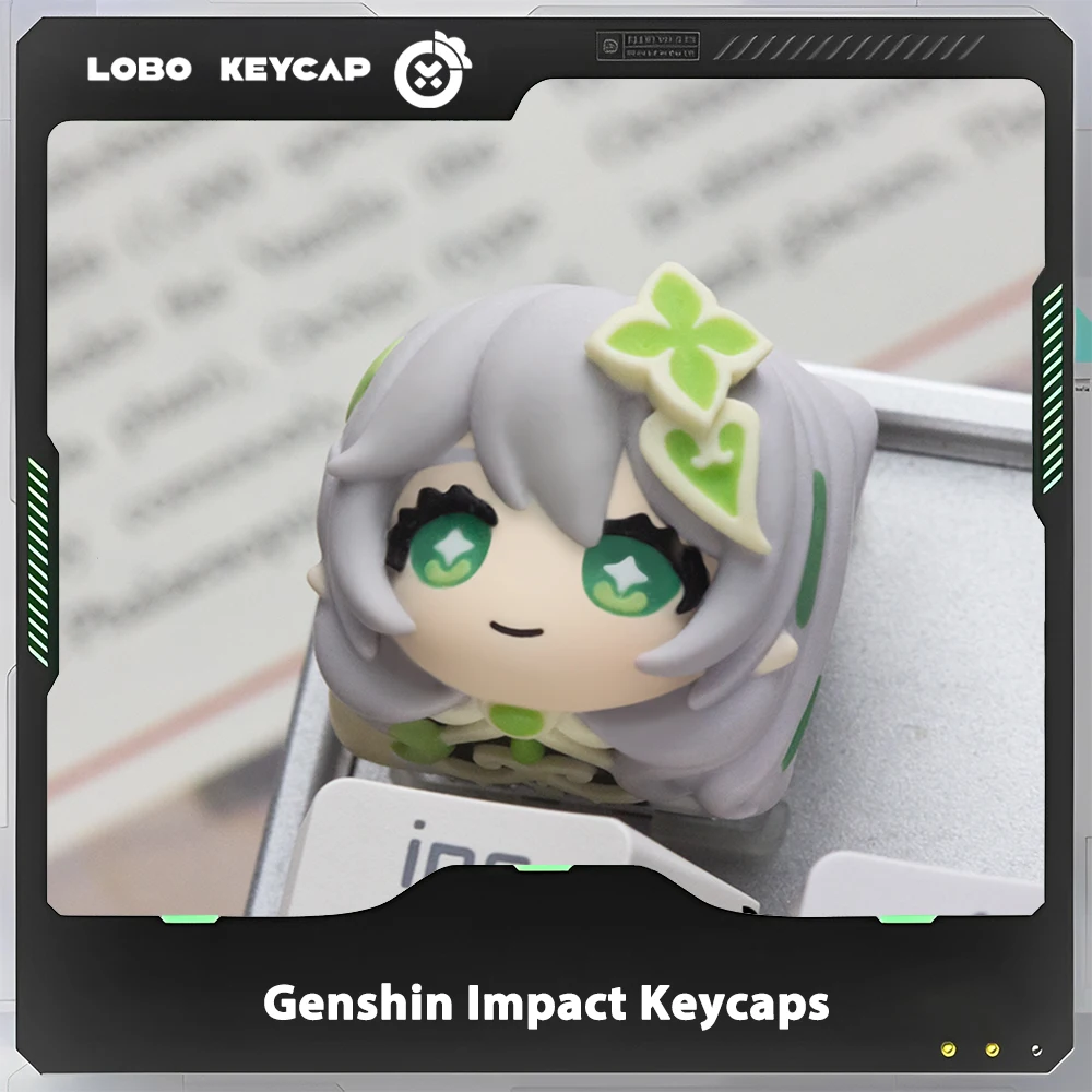 GENSHIN-メカニカルキーボード用のインパクトキー,樹脂製,キュート,カスタム,ゲームアクセサリー,ギフト