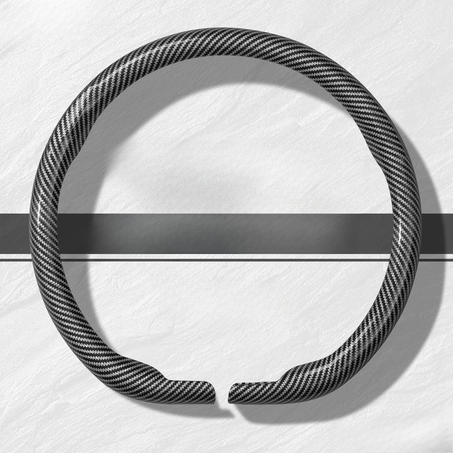 

Suitable for BYD Leopard 5 Leather Hand-free Sewing Steering Wheel Cover Non-slip Four Season Universal Ultrathin