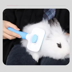 Pet Rabbits Hair Brush Cat Comb Grooming And Care Cat Brush Stainless Steel Comb For Long Hair pets Cleaning Pets Dogs