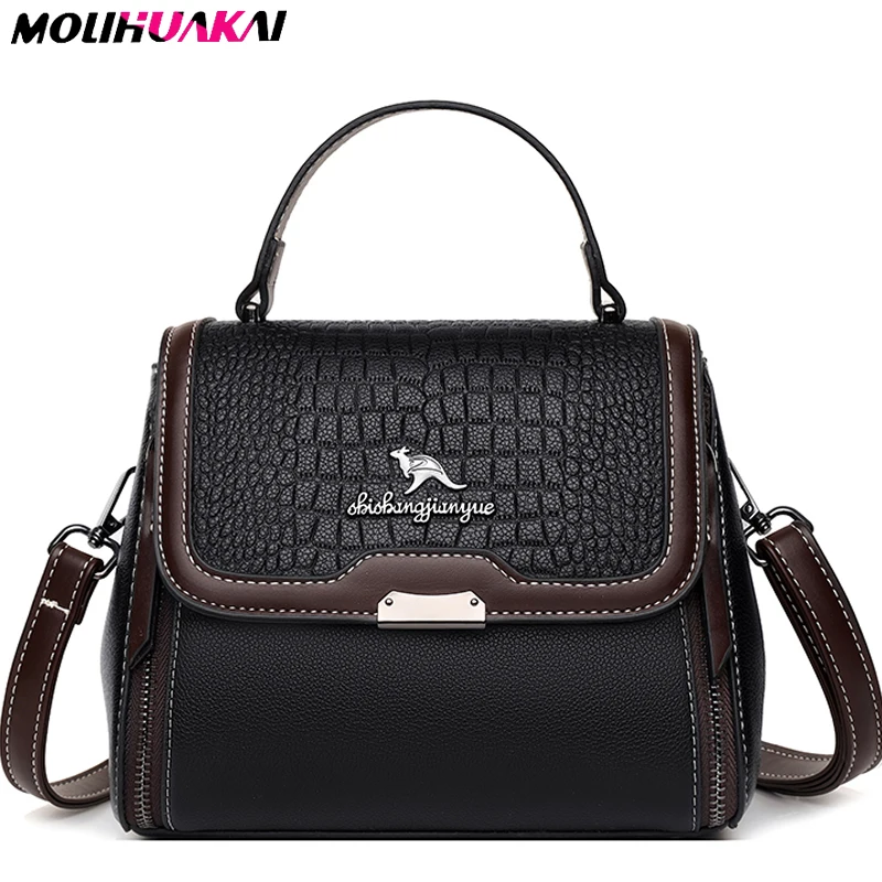 High Quality Leather Small Bucket Shoulder Bags for Women 2021 New Messenger Bags with Strap Designer Crossbody Bag Sac A Main