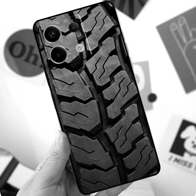 عجلة فقي الإطارات Funda لهاتف Xiaomi Redmi Note 14 13 10 11 12 Pro 10S 11S 12S حافظة لهاتف Redmi 15 13C 12C 10C 14C