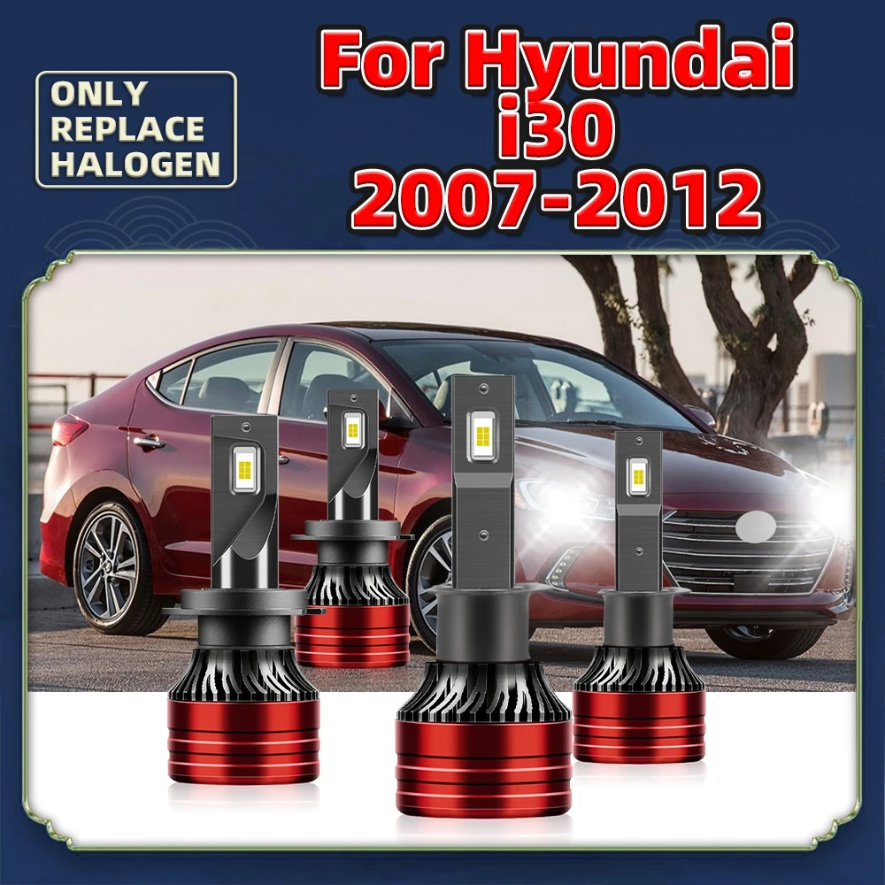 

Car Headlights CSP LED Bulbs 120W 16000LM Auto Lamps White For Hyundai i30 2012 2011 2010 2009 2008 2007 Replace High / Low Beam