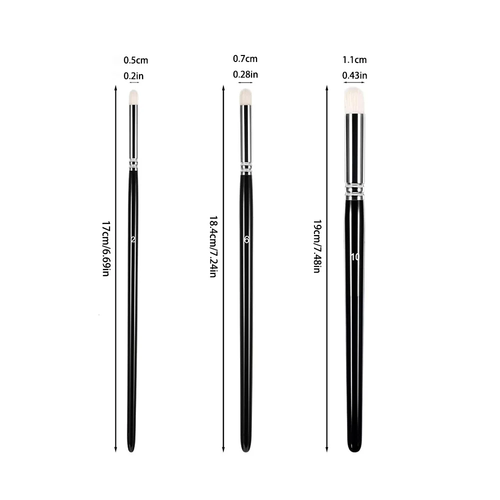 3/6 قطعة فرشاة جافة فرش تفاصيل صغيرة فرش صغيرة للفنانين المصغرين فرش للرسم النموذجي للرسم المصغر #2