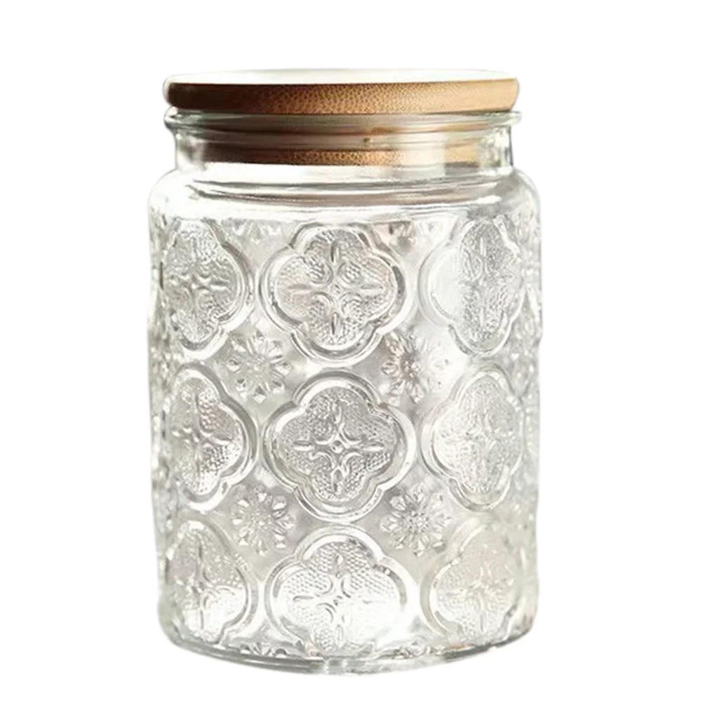 

Premium Glass Sealing Jar Large Capacity Storage Jar for Nuts Tea Snacks Candy Multigrain Preservation