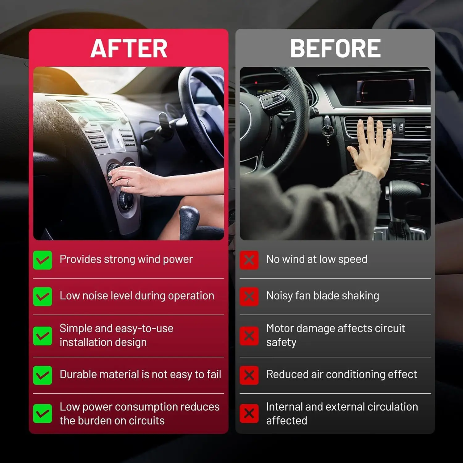 محرك منفاخ سخان التيار المتردد 700294 لسيارات BMW 528i/535d/535i GT/550i/640i/650i/740i/750i/760Li/550i GT (يستبدل 64119242607) #4