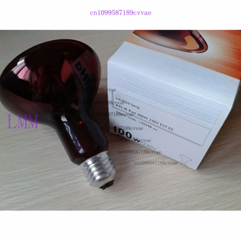 フィリップス赤外線ランプ-r95e-230v100w-e27-美容電球断熱熱電球