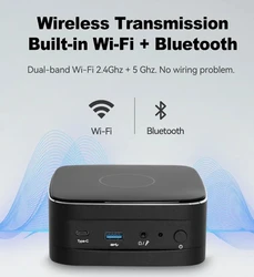 Helorpc Household Mini PC 16G DDR4 Up to 64GB 512G M.2 NVME Support Win10/11 Linux Firewall Pfense Gaming Saving-space Computer