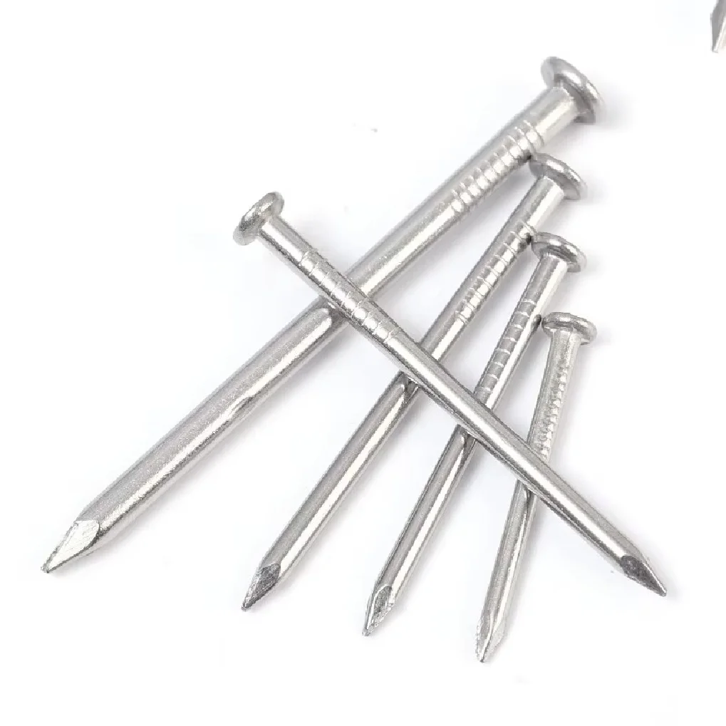 Stainless Steel Flat Head Woodworking Extended Hardware Nails Rust Resistant Multi Layer Coated Holding Home Workshop Hardware