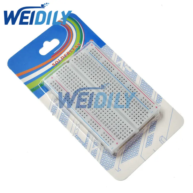 1PCS High Quality Mini Bread Board Breadboard 8.5CM x 5.5CM 400 Holes DIY PCB