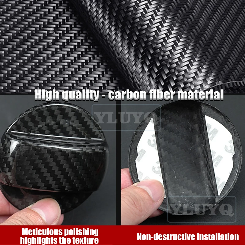 لفولكس واجن جولف تايرون تيجوان تورون طوارق ماجوتان ريال الصلب ألياف الكربون سيارة الداخلية غطاء خزان الوقود اكسسوارات ملصقات
