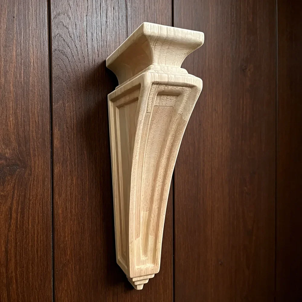 31cm Roman Wood Wardrobe Decorative Ox-leg Carving Kitchen Vintage Home Decor Fireplace Decoration Accessories Carved Applique
