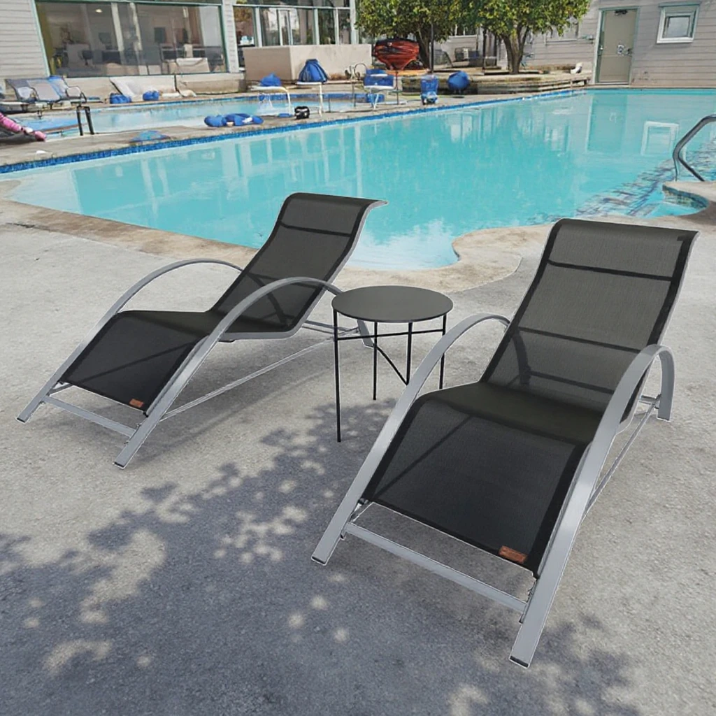 

Aluminum Chairs and Tables Beach Sun Lounger Chair for Beach Camping Patio Garden Park Hospital Fabric Material