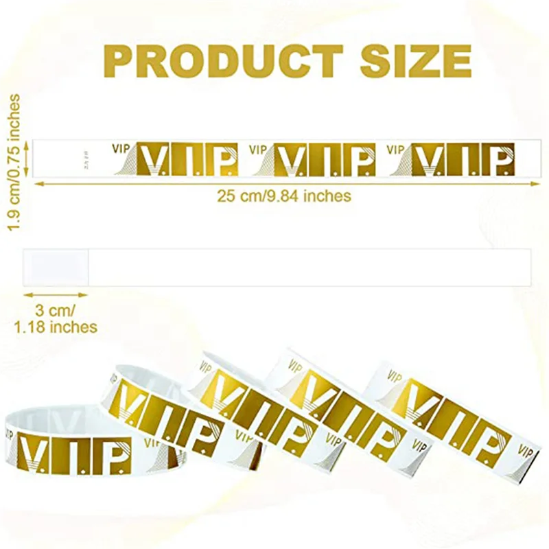 3000 шт. VIP-браслеты, легкие браслеты для мероприятий, персонализированные браслеты для вечеринок, цветные водонепроницаемые браслеты-ABJU