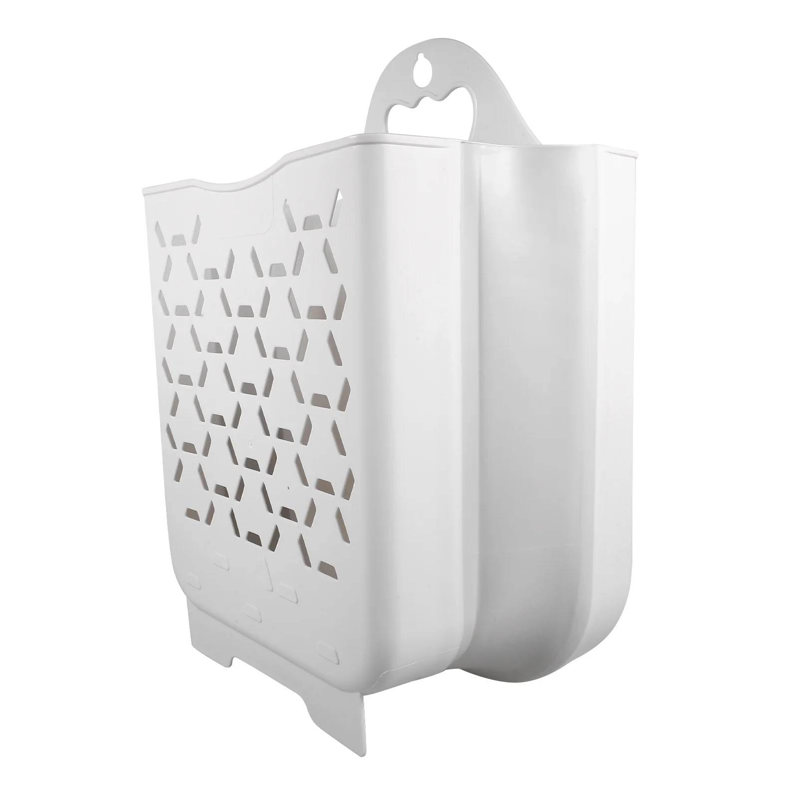 

Wall Hanging Laundry Basket Perforation-free Hamper Hampers TPE Material Bathroom Pp Storage Dirty Cloth