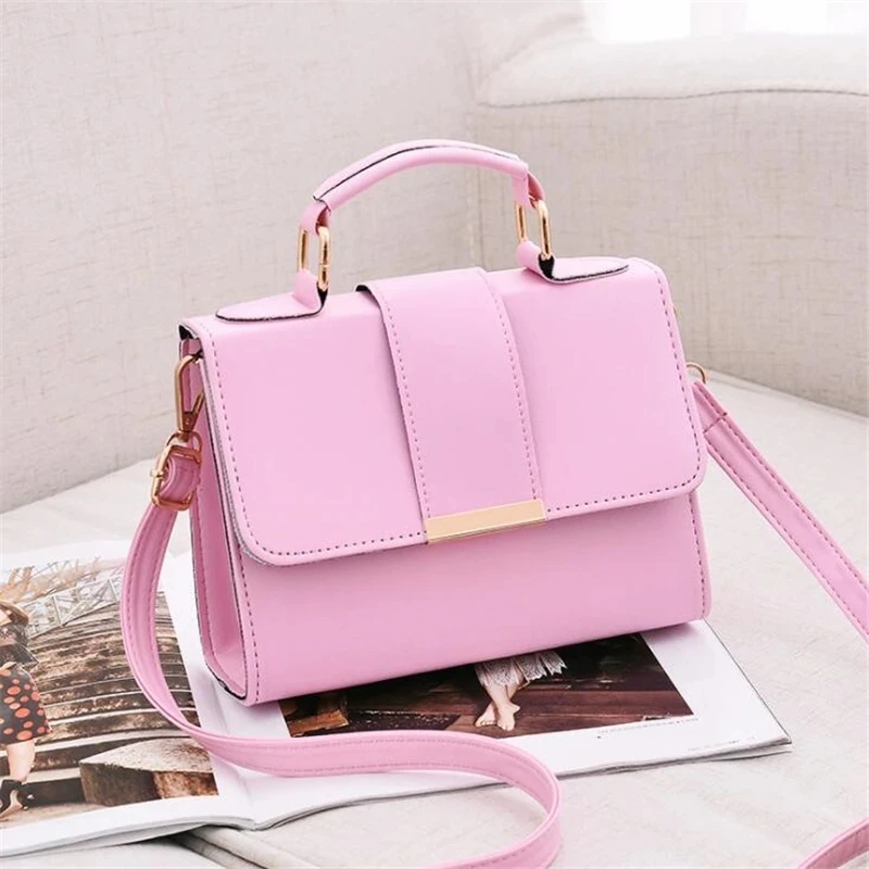 Frauen Mode PU Leder Schulter Kleine Klappe Umhängetasche Handtaschen Top Griff Messenger Taschen Hohe Qualität Luxus Damen Handtasche – Detail 5