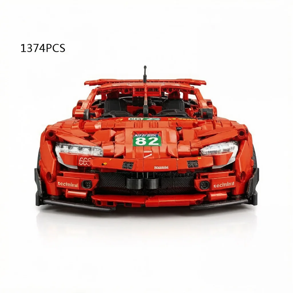 

Technical 1:14 Scale Supercar Building Block Essenza Scv12 Super Sport Car Radio 2.4ghz Remote Control Vehicle Brick RC Toy