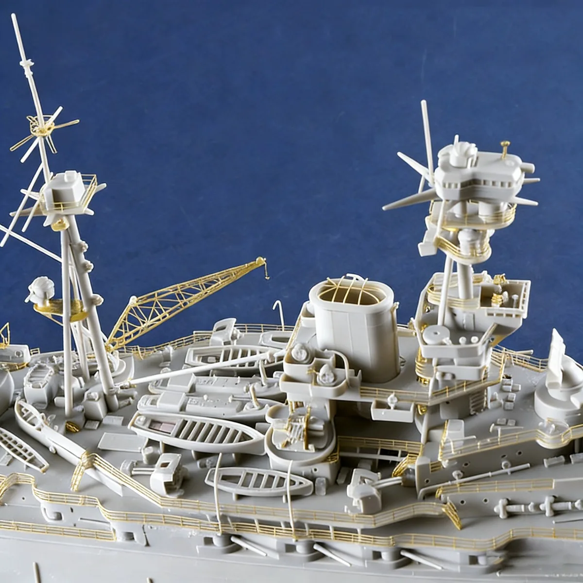 New 1/350 Scale Oak Battleship Assembly Model 54cm Highly Detailed Ships Static Model Ship Toy Ornament Warship Model