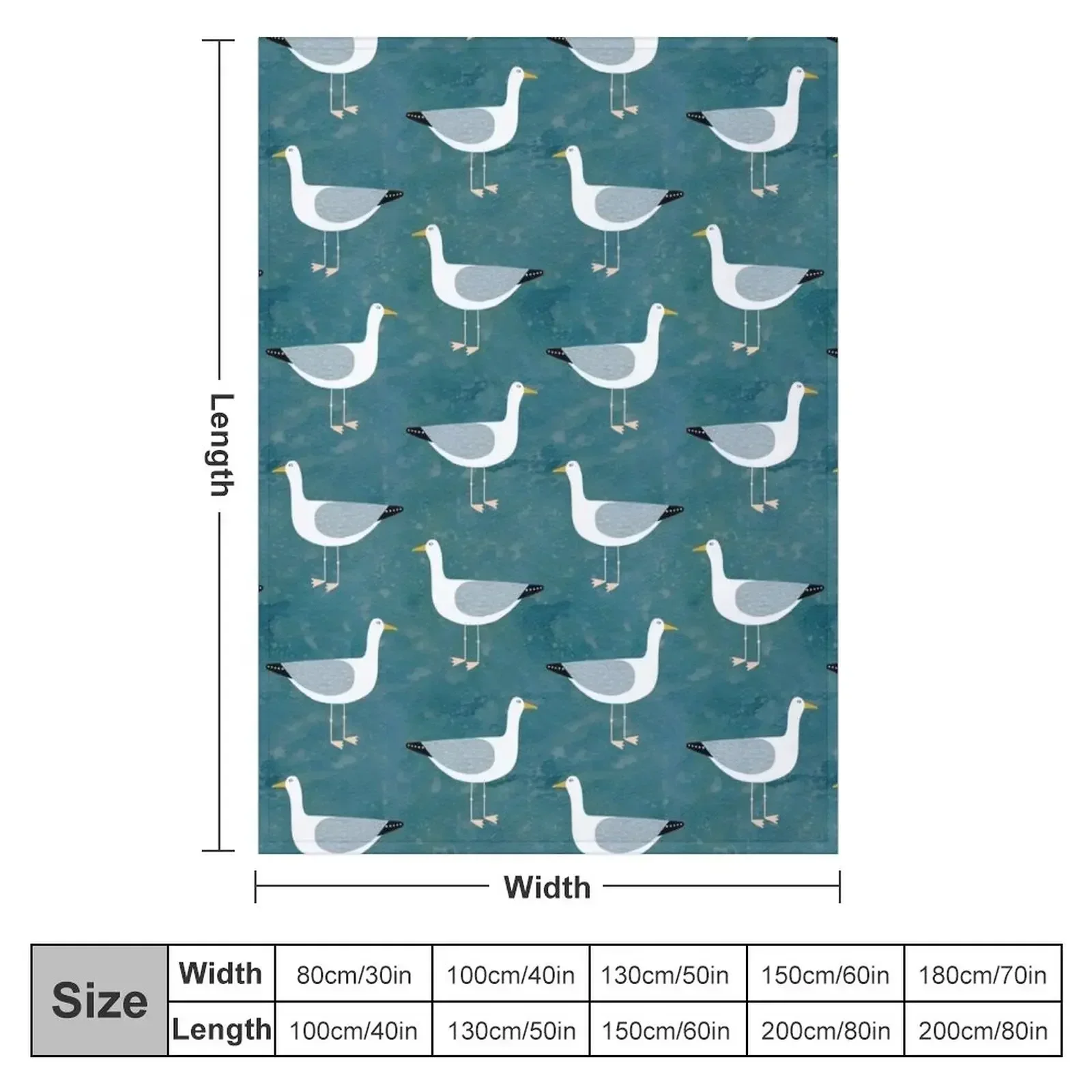 Seagull Standing Throw Blanket Stuffeds Baby Weighted manga Blankets