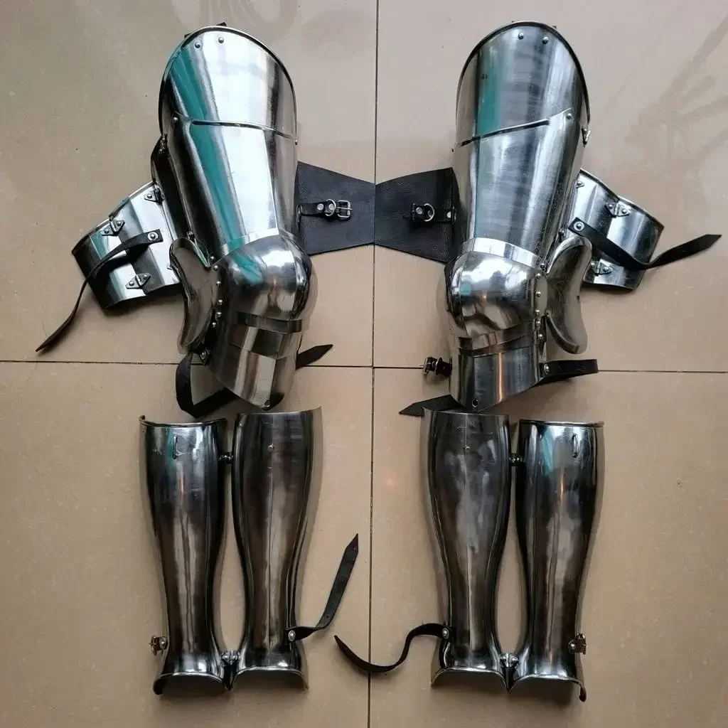 Hot sales Real-time inventory = medieval armor knight plate leggings Milan leg armor can wear armor postage