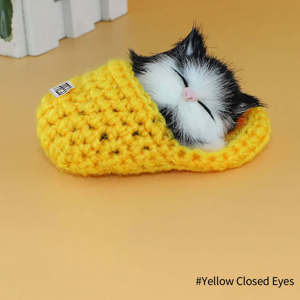 Simulation Mini Katze Nette Plüsch Katzen mit Sound Kinder Geburtstag Geschenke Kreative Nachahmung Katze Ornamente Hause Dekoration Lieferungen – Detail 12