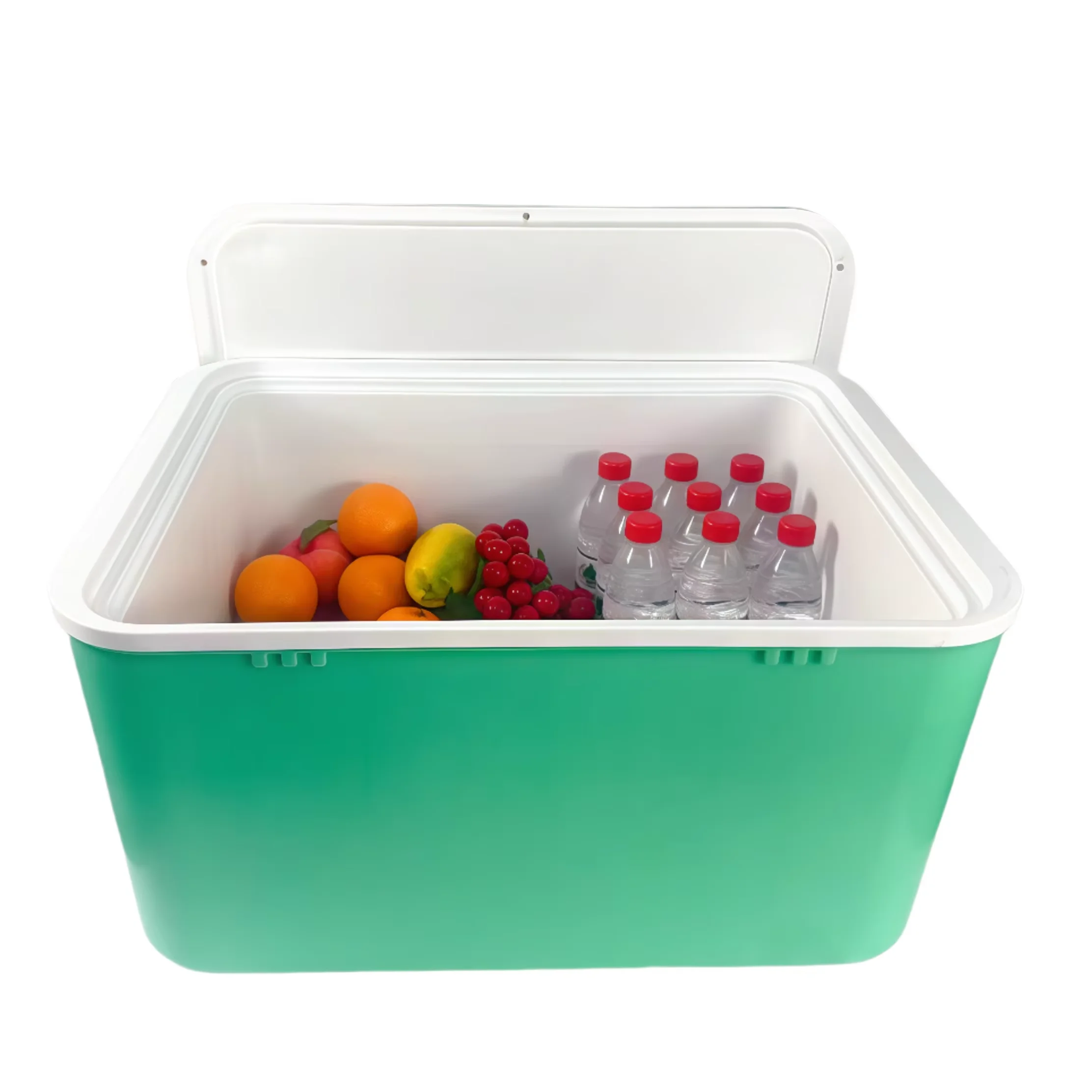 PP-66L OEM مخصص PP حقن مصبوب صندوق تبريد معزول قابل لإعادة الاستخدام لتوصيل الطعام ، صندوق معزول