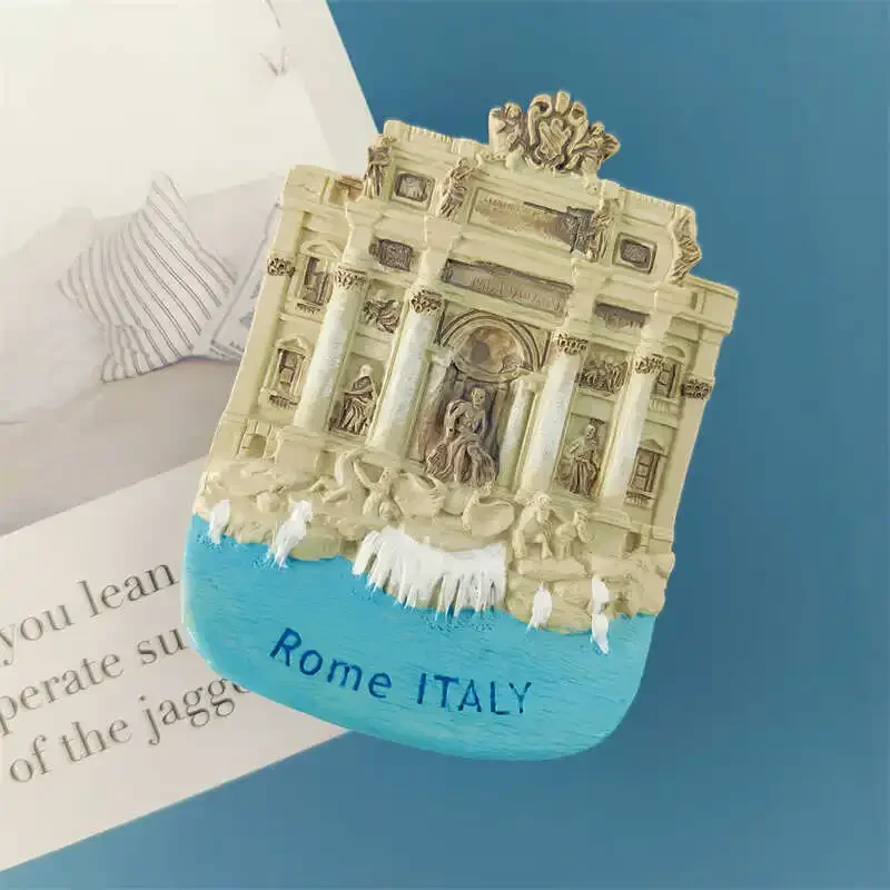 Italian Rome Trevi Refrigerator Magnet Italy Souvenir Gifts Collection Hand-painted Home Decor Fridge Sticker