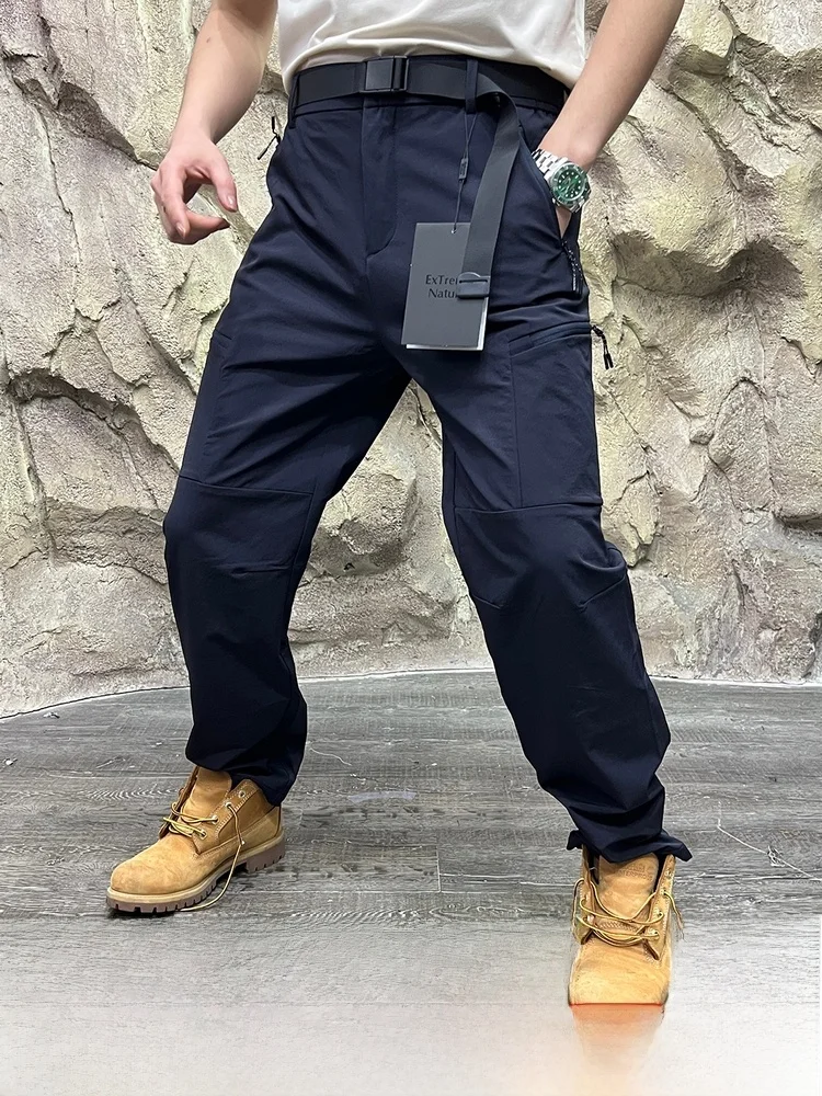 

Outdoor Men's Casual Pants Qui Dry Breathable New Autumn Seasonal Goods Mountain Series Straight Leg Waterproof Elastic Waist