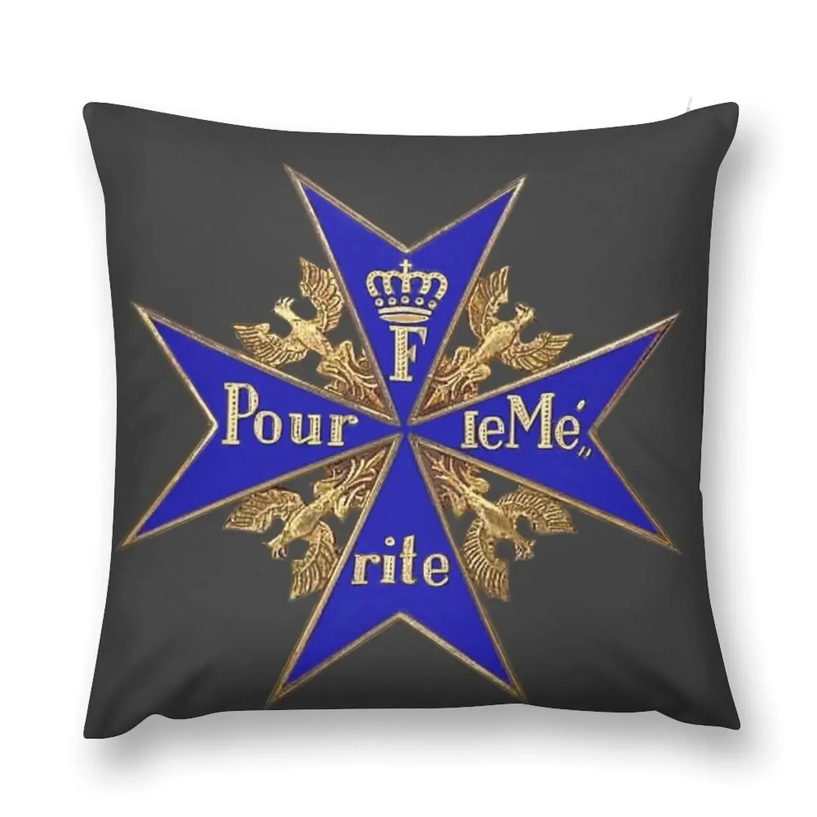 The Blue Max - Pour Le Merite Throw Pillow Decorative Cushion Cover Pillow Case pillow