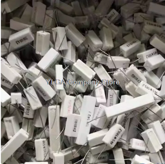 250g brand new miscellaneous cement resistors Ceramic Resistors Ceramic Direct Horizontal Resistors Mixed Pack Approx. 40pcs