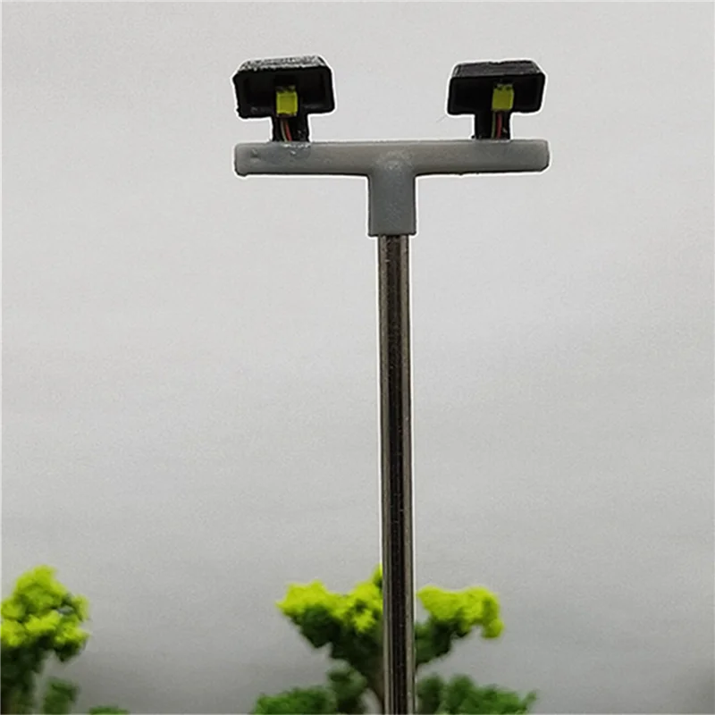 毎日 20 個 2LED 街路灯 1:100 Ho スケール街路灯風景ミニ街灯柱砂テーブルモデル 2