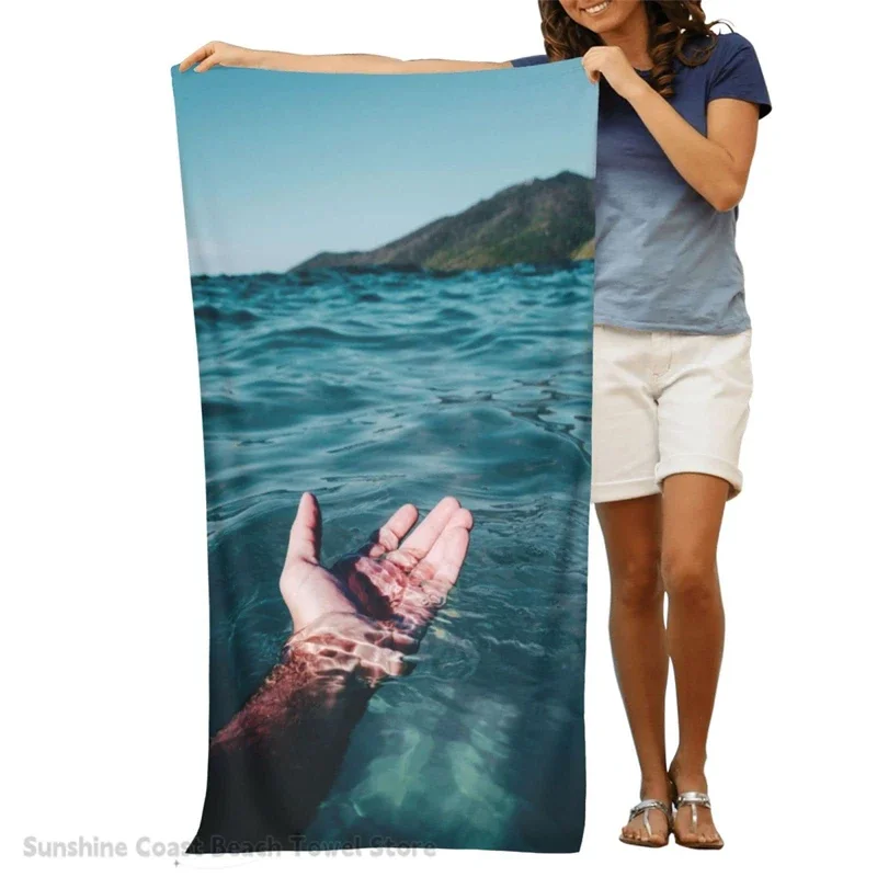 Custom Beach Towels Personalized Microfiber Towels Add Your Customized Photo Picture Text Logo Beach Quick Dry Pool Towel Travel