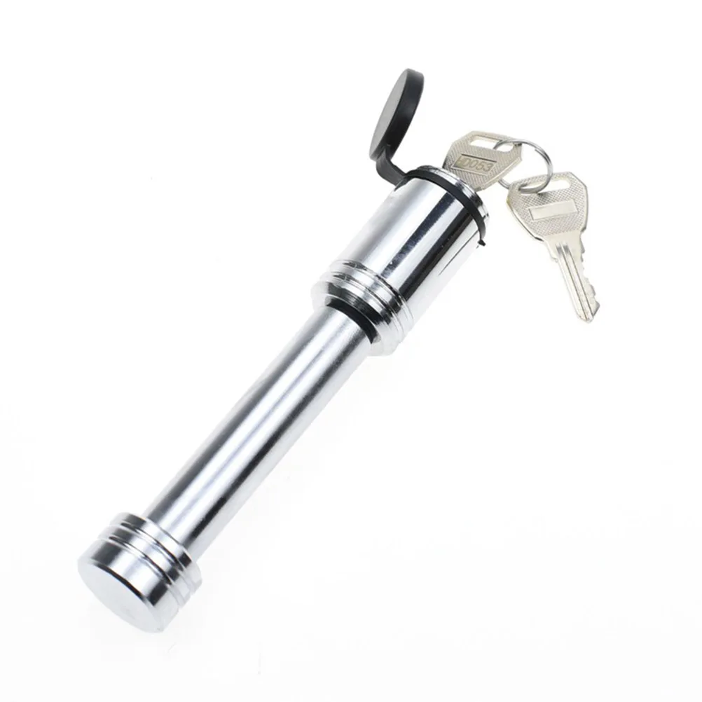 

2Pcs Trailer Locks Hardened Steel Straight Hitch Pin Lock Rubber Coated Anti-Theft Latch for Tow Bar Ball Mount Secure Locking
