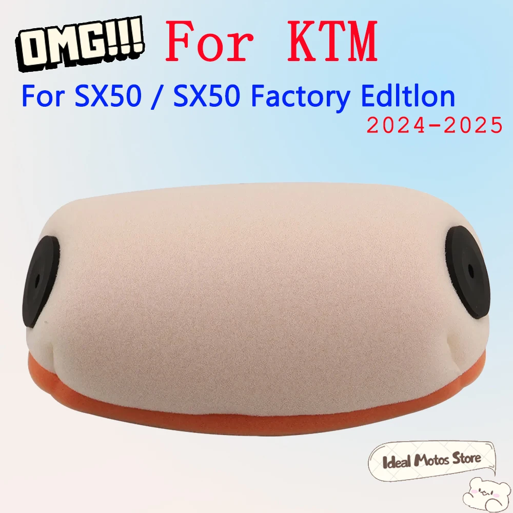 

For KTM SX50 HUSQVARNA TC50 GASGAS MC50 2024-2025 Air Filter Cover Double Layer Sponge Filter Replacement Parts OEM:A40006015000