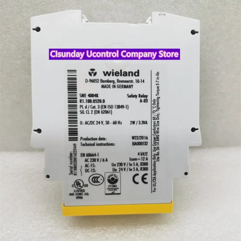 New original safety Relay SNE 4004K-A SNV 4063KL-A
